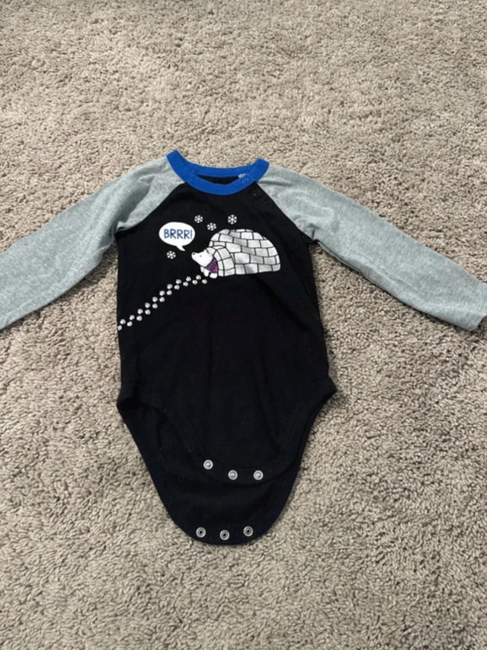Kids Long-Sleeve One-Piece Bodysuit Pack - Red, Black, White, Gray